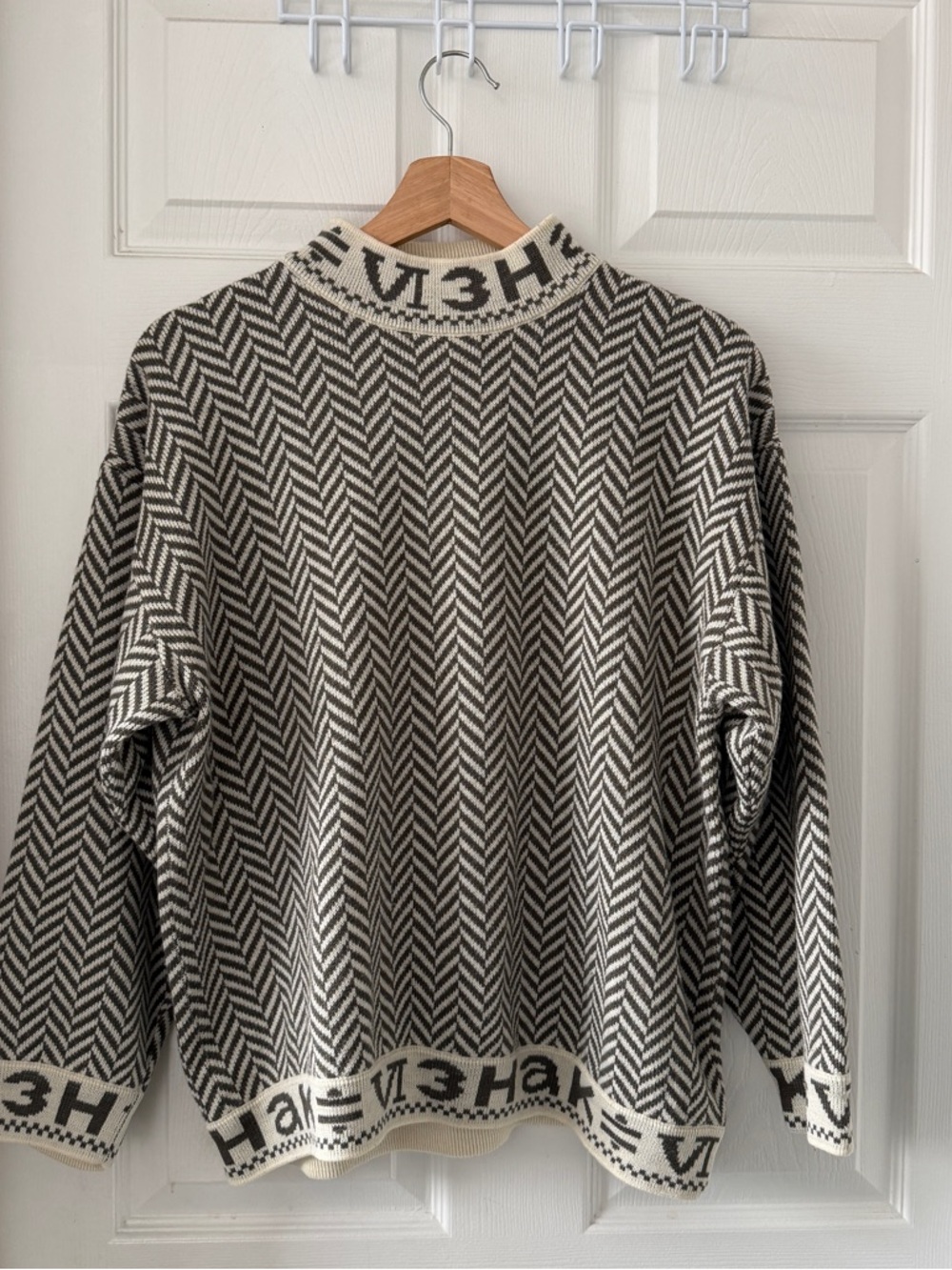 Wool blend cozy knit sweater